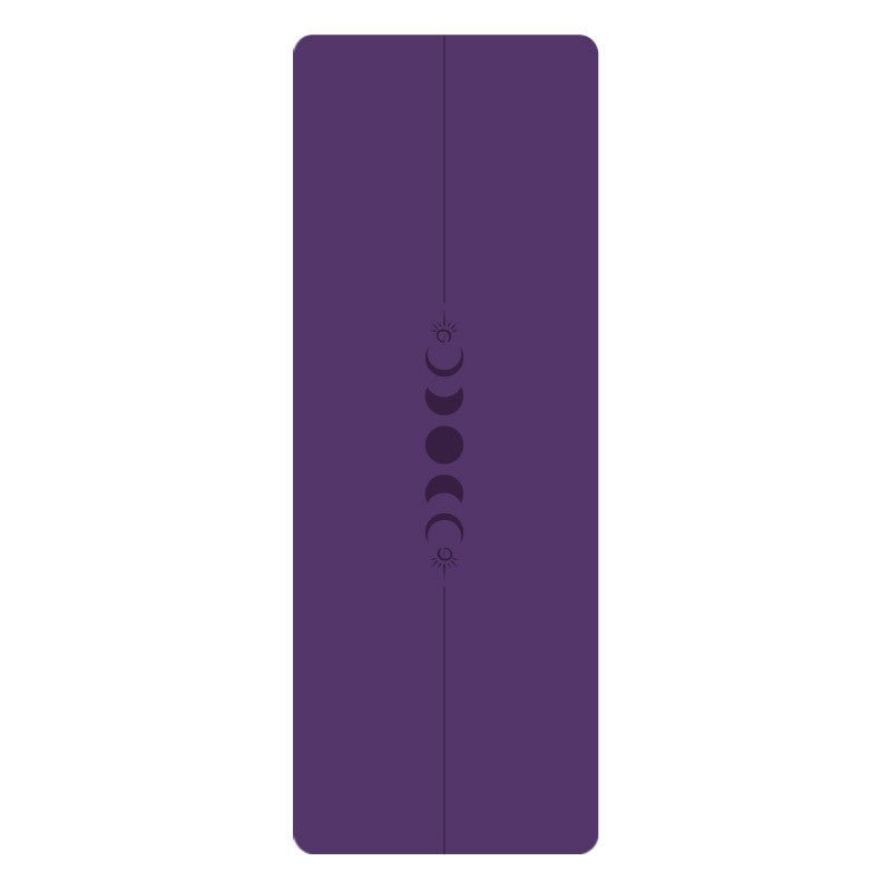 PU Yogamatte med Mandala - mønster og posisjonslinjer - GlowNordi