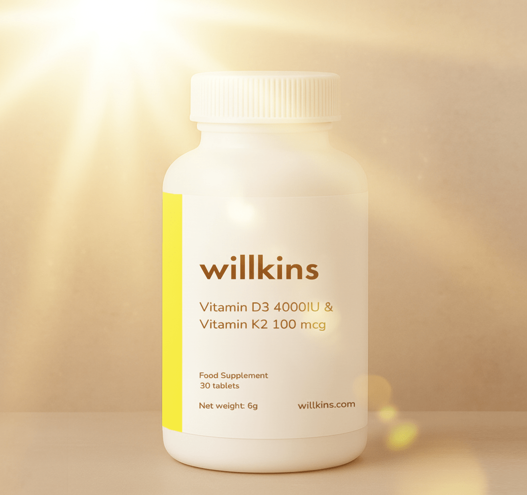 Vitamin D3 4000 IE + Vitamin K2 100 µg - GlowNordi