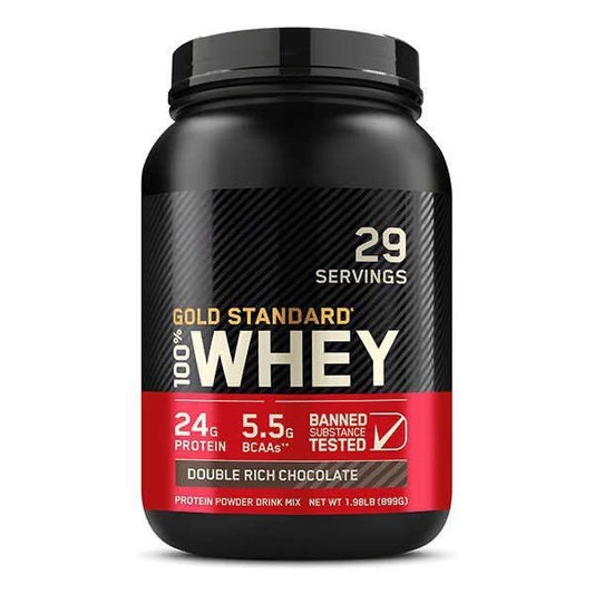 100% Whey Gold Standard Myseprotein 908 g Double Rich Chocolate - GlowNordi