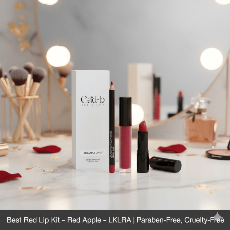 Best Red Lip Kit – Red Apple – LKLRA | Parabenfri, Cruelty Free - GlowNordi