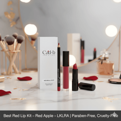 Best Red Lip Kit – Red Apple – LKLRA | Parabenfri, Cruelty Free - GlowNordi