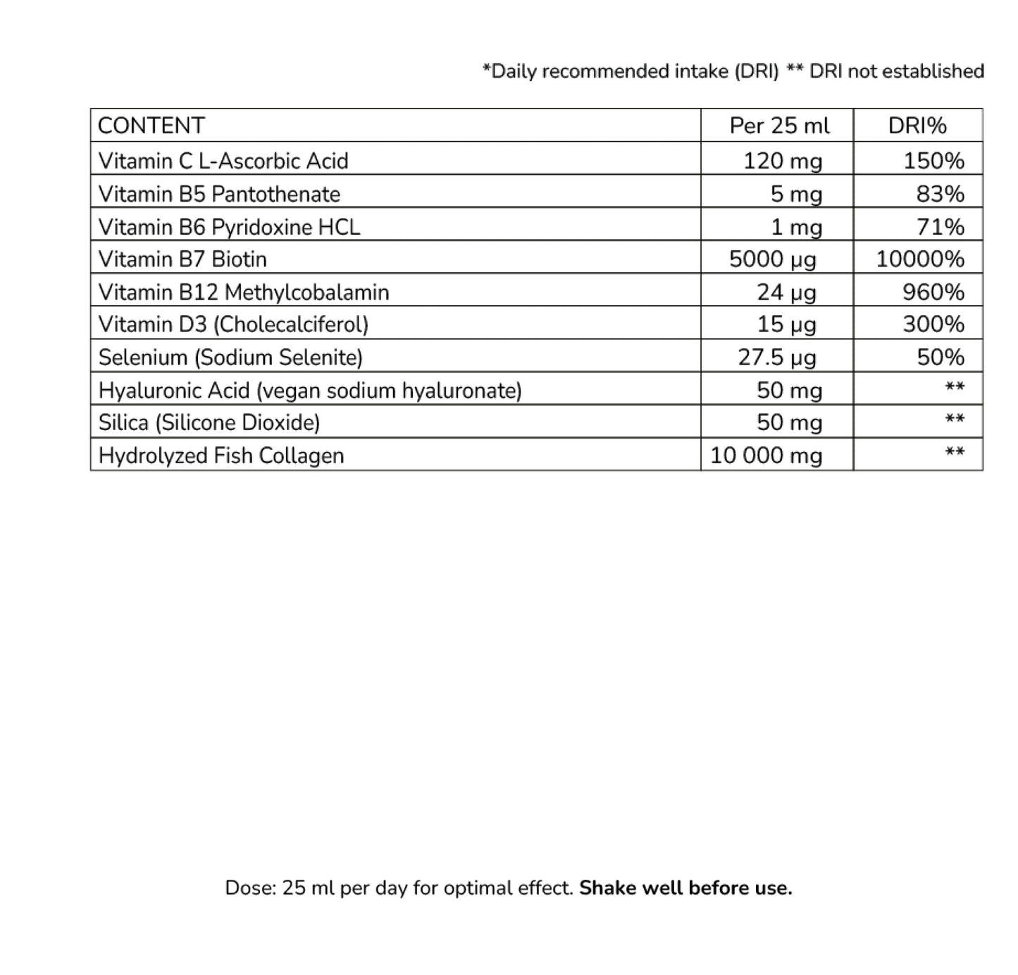 Wilkins Collagen Marine 10.000 – Flytende kosttilskudd med marint kollage - GlowNordi 