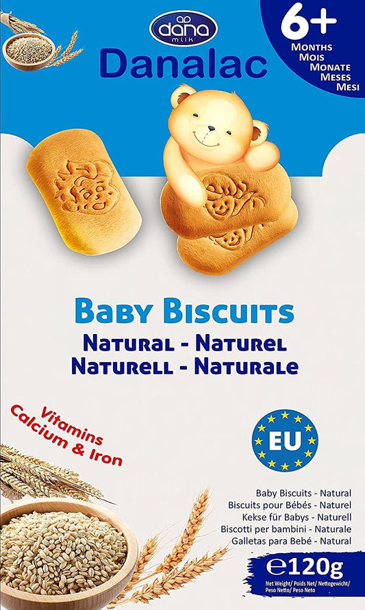 Danalac Baby Biscuits – Finger Food, 120 g - GlowNordi 
