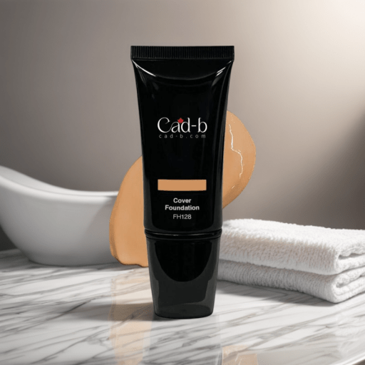 Full Coverage Foundation for Tørr og Fet Hud – Cafe FH128 | Parabenfri, Matt Finish - GlowNordi 