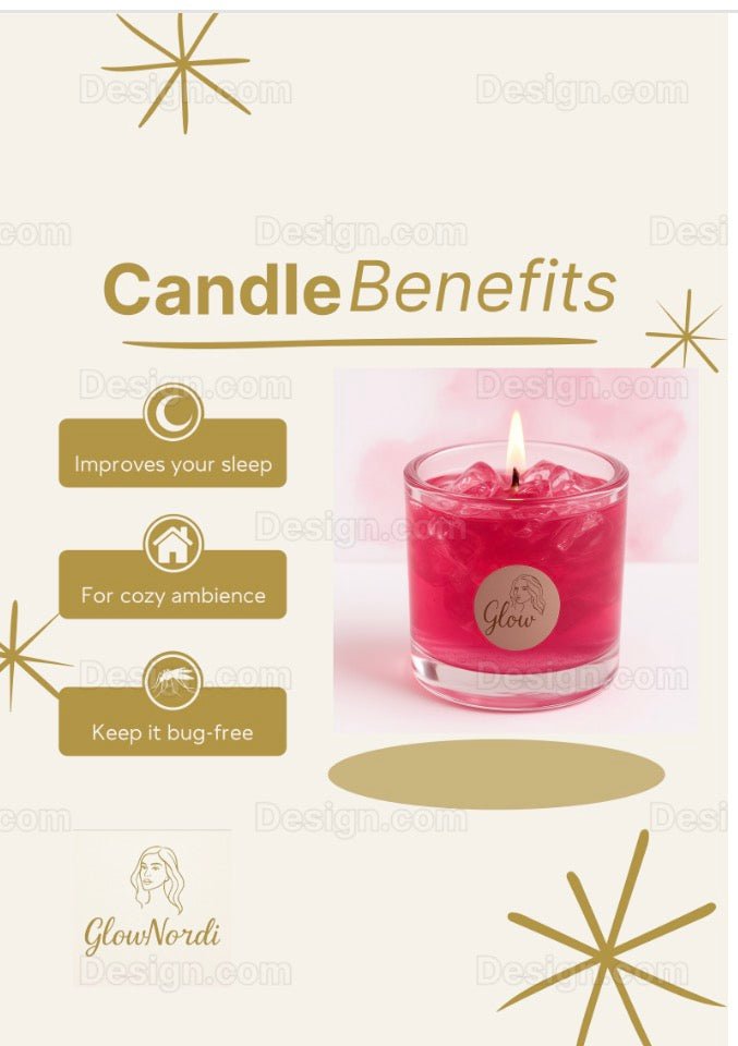 Glow Gele Duftlys – Jordbær - GlowNordi 