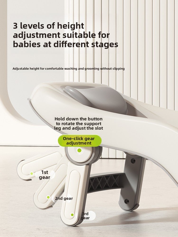 Justerbar badehjelp for baby – komfortabel og trygg - GlowNordi 