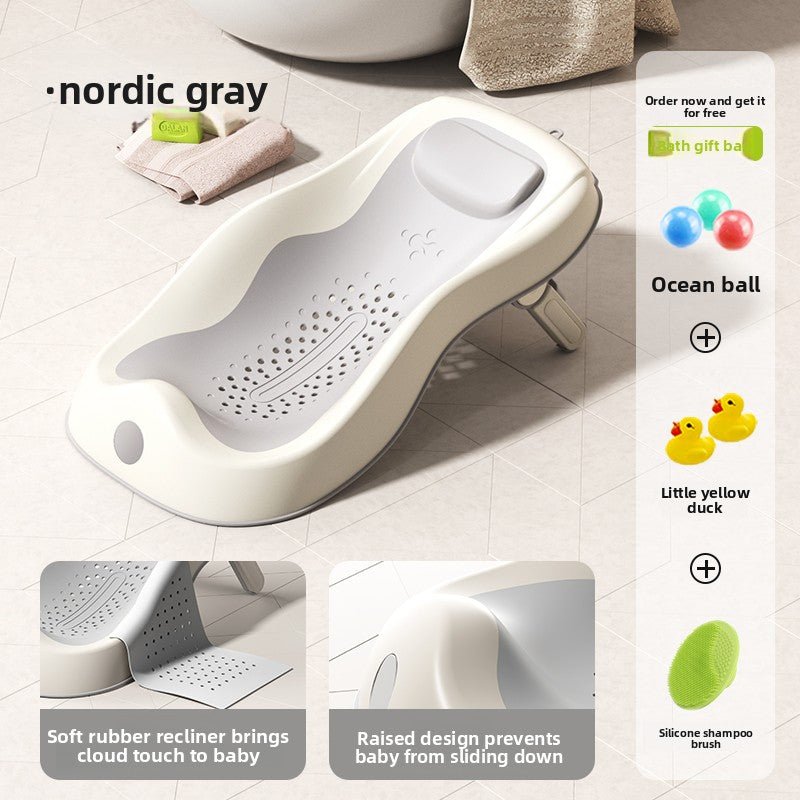 Justerbar badehjelp for baby – komfortabel og trygg - GlowNordi 