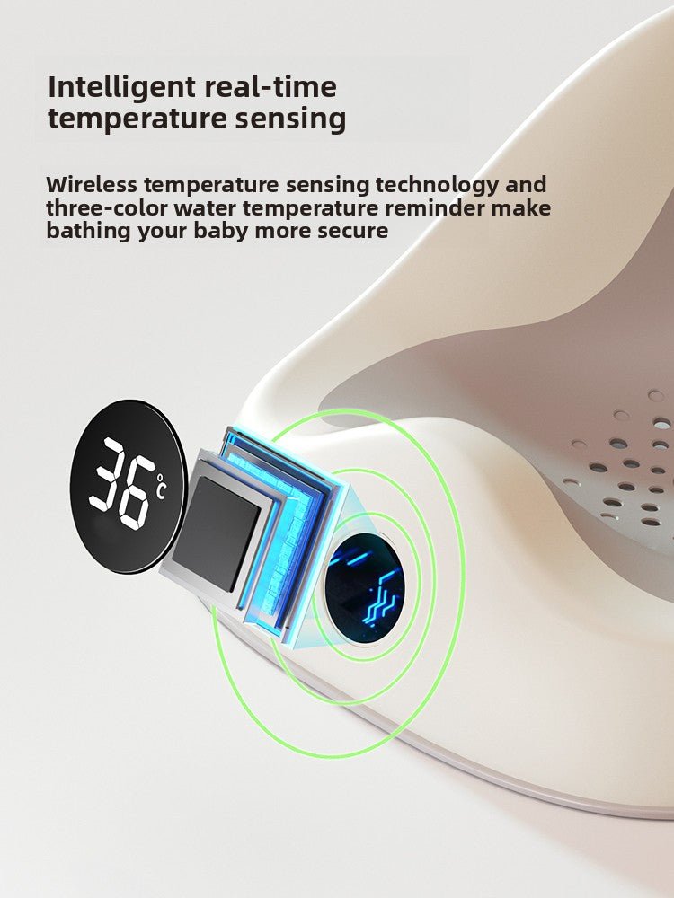 Justerbar badehjelp for baby – komfortabel og trygg - GlowNordi 