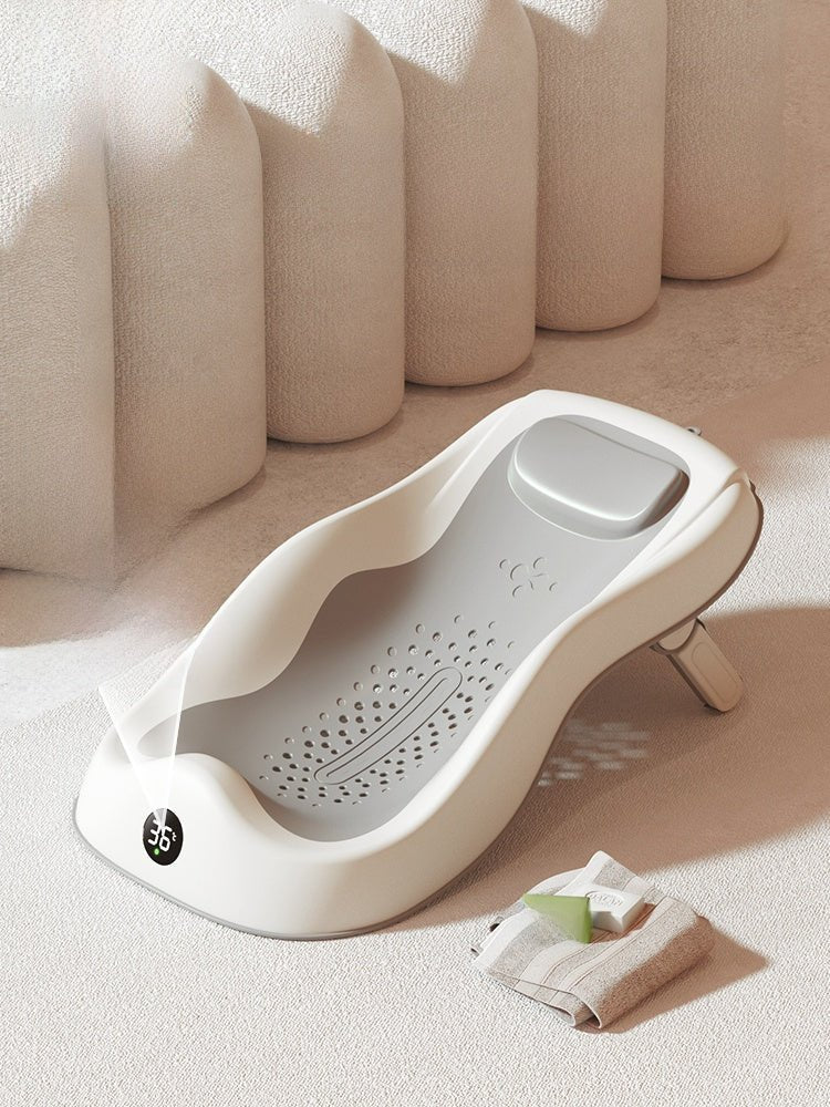 Justerbar badehjelp for baby – komfortabel og trygg - GlowNordi 