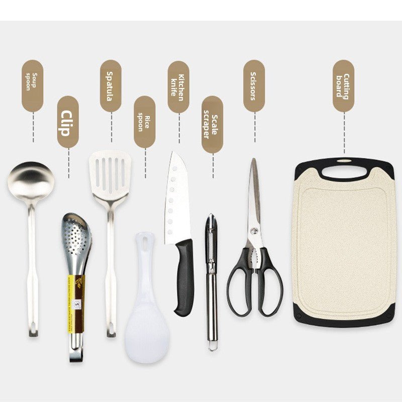 Kokesett i rustfritt stål – perfekt for camping og friluftsliv - GlowNordi 