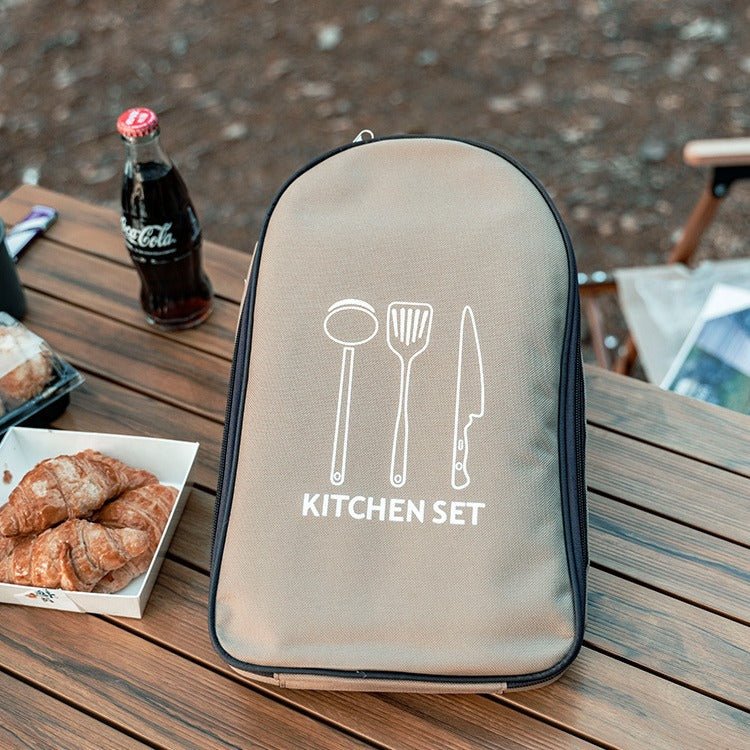 Kokesett i rustfritt stål – perfekt for camping og friluftsliv - GlowNordi 