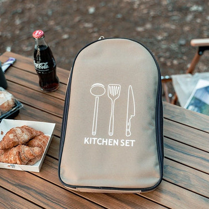 Kokesett i rustfritt stål – perfekt for camping og friluftsliv - GlowNordi 