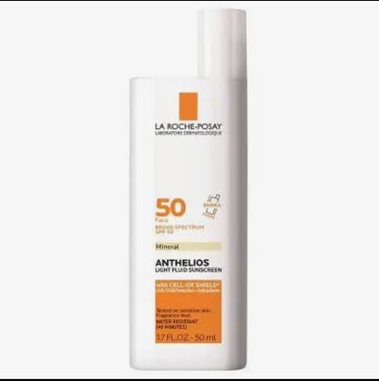 La Roche Posay Anthelios Ultra - Light Fluid Mineral Ansigtssolcreme SPF 50 50 ml - Ufuldkommen Æske - GlowNordi