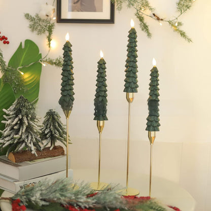 ✨ LED julelys med kongleform – realistisk flammeeffekt og fjernkontroll - GlowNordi 