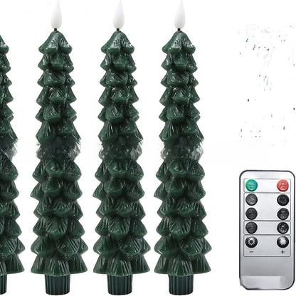 ✨ LED julelys med kongleform – realistisk flammeeffekt og fjernkontroll - GlowNordi 