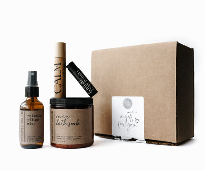 Luksus gaveeske med naturlige oljer og badesalt - GlowNordi