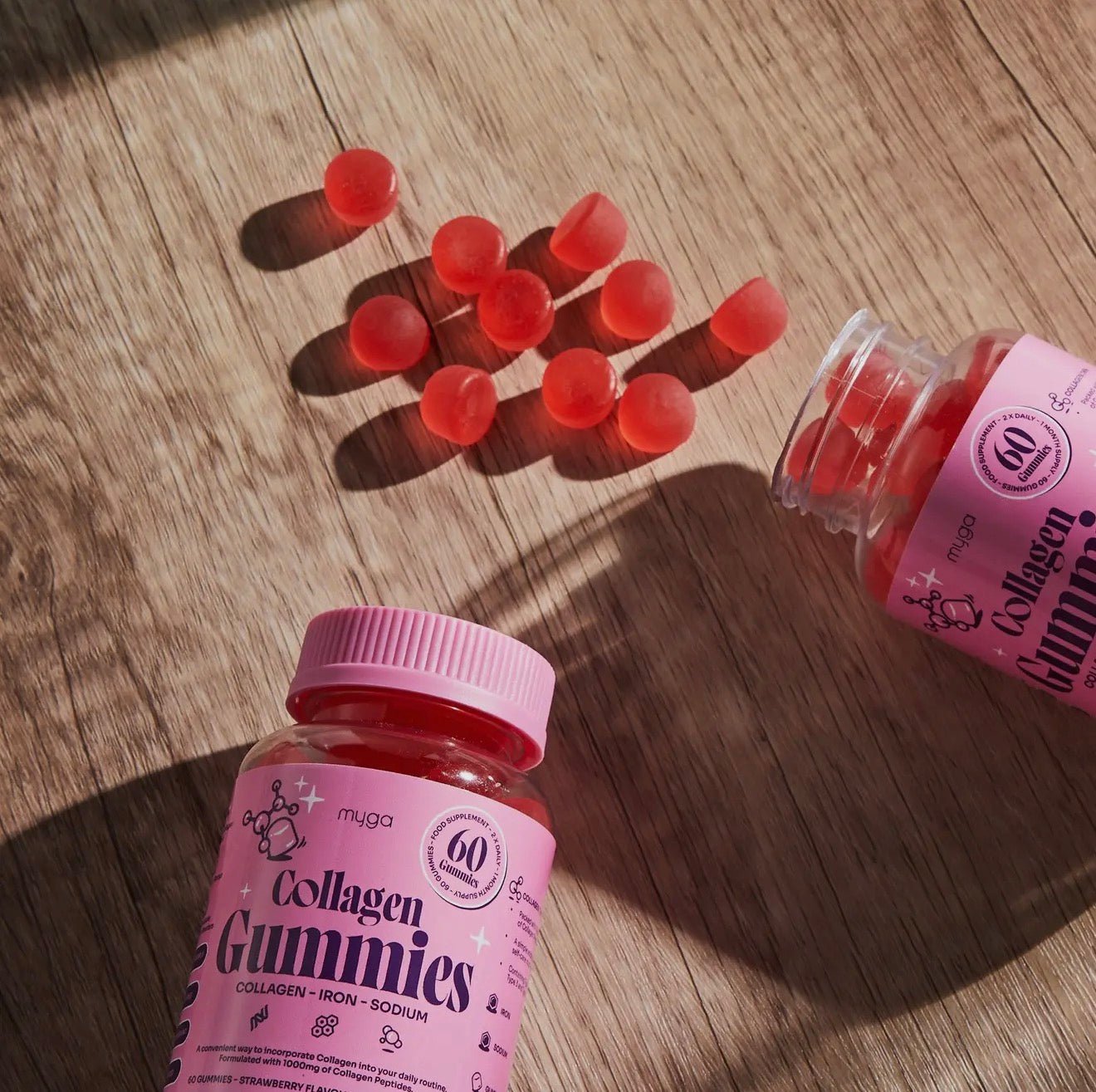 Myga Kollagen - Gummies – Jordbær | Skjønnhet & Energi - GlowNordi