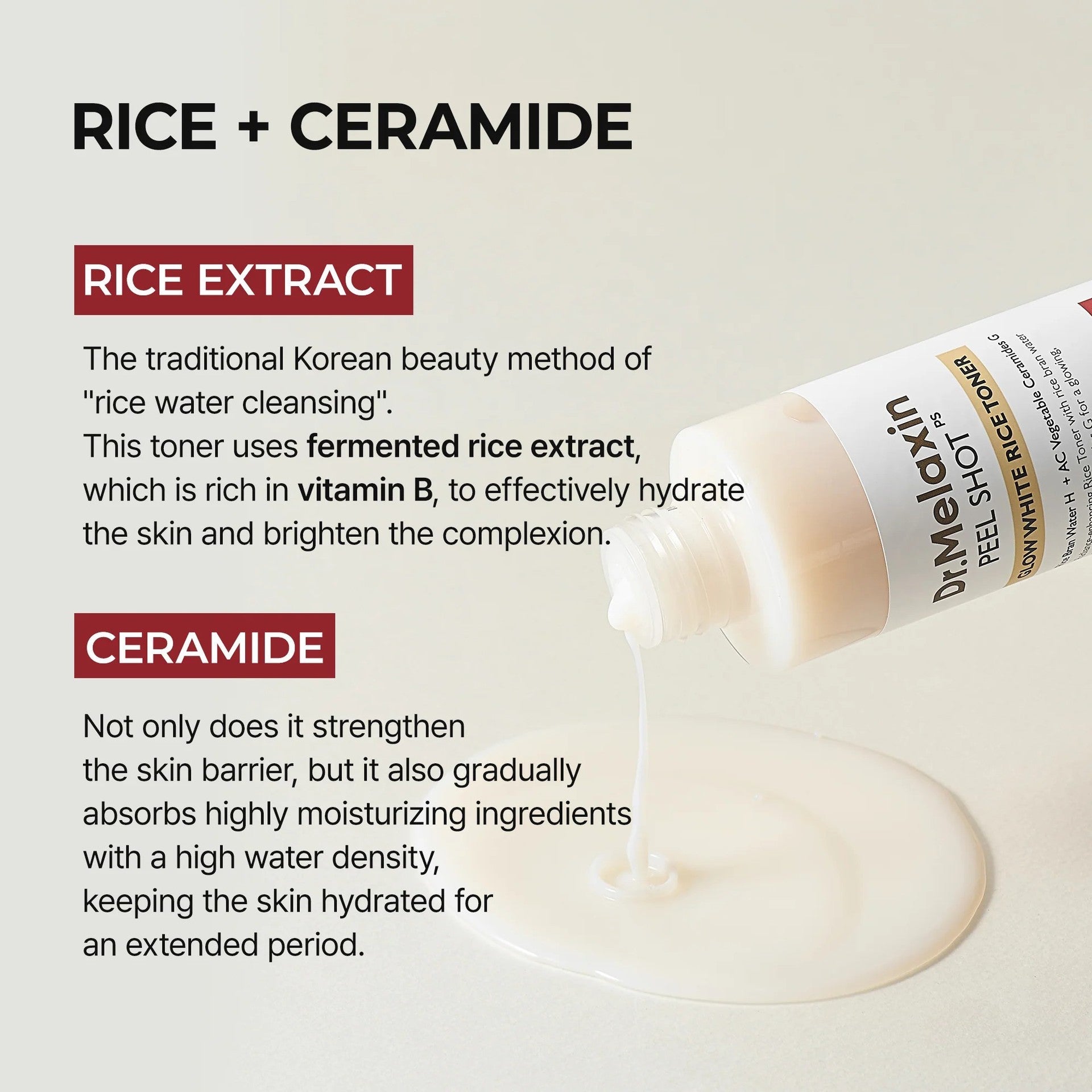 PeilShot Moisturizing Skin Yellow Rice Toner – Fuktighetsgivende vann - GlowNordi 