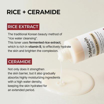 PeilShot Moisturizing Skin Yellow Rice Toner – Fuktighetsgivende vann - GlowNordi 