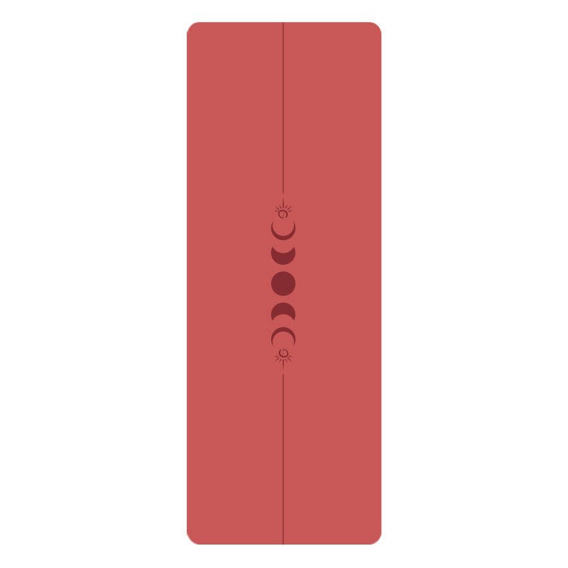 PU Yogamatte med Mandala - mønster og posisjonslinjer - GlowNordi