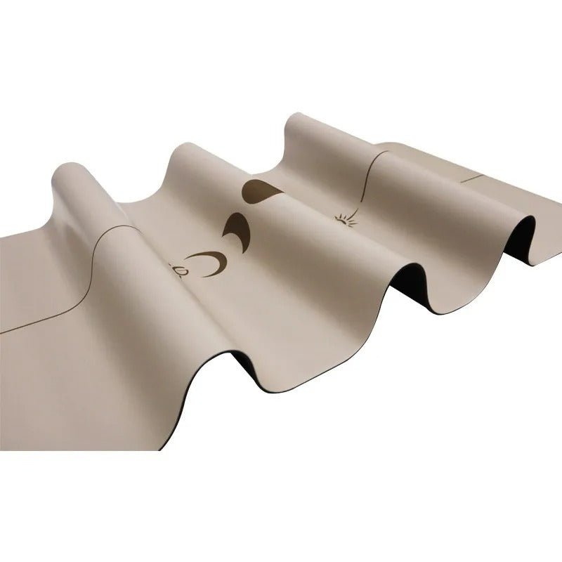 PU Yogamatte med Mandala - mønster og posisjonslinjer - GlowNordi