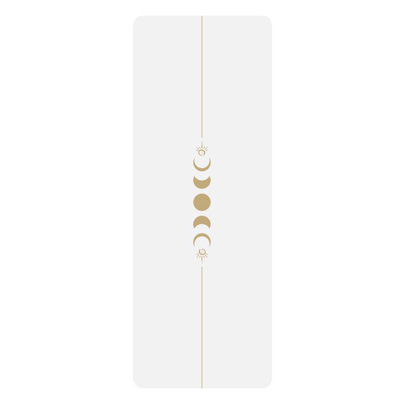 PU Yogamatte med Mandala - mønster og posisjonslinjer - GlowNordi