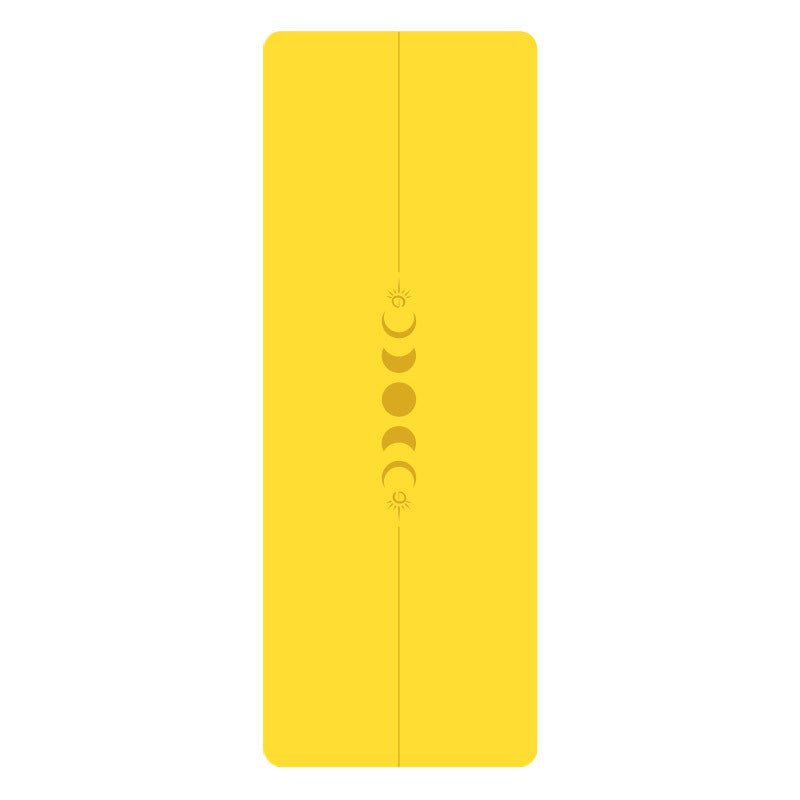 PU Yogamatte med Mandala - mønster og posisjonslinjer - GlowNordi