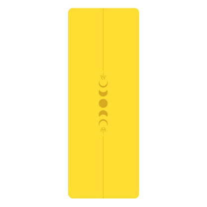 PU Yogamatte med Mandala - mønster og posisjonslinjer - GlowNordi