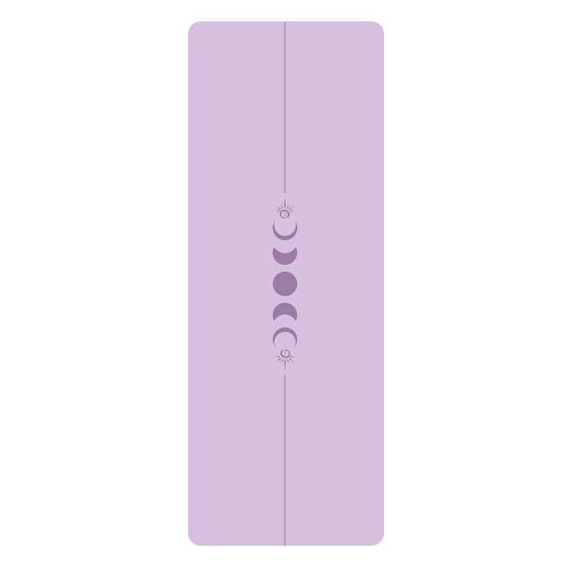 PU Yogamatte med Mandala - mønster og posisjonslinjer - GlowNordi