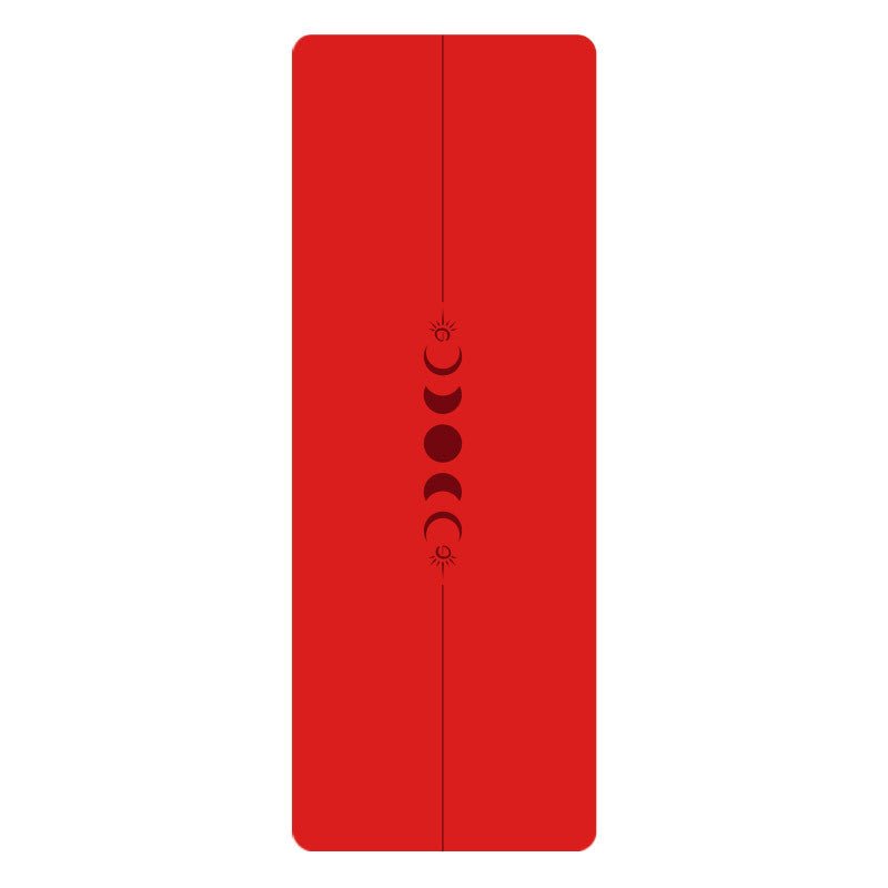 PU Yogamatte med Mandala - mønster og posisjonslinjer - GlowNordi