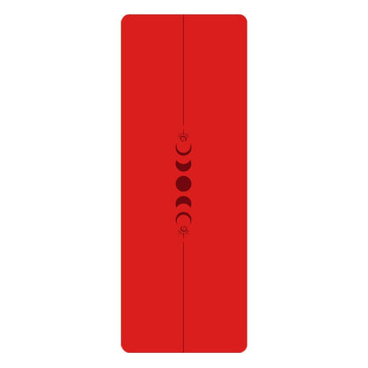 PU Yogamatte med Mandala - mønster og posisjonslinjer - GlowNordi