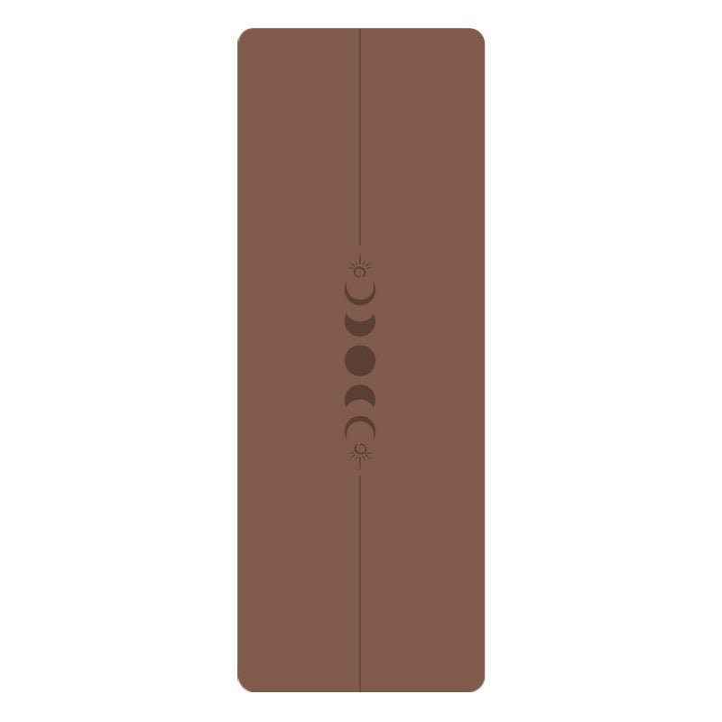 PU Yogamatte med Mandala - mønster og posisjonslinjer - GlowNordi