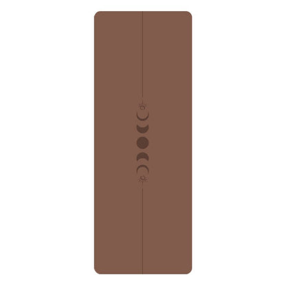 PU Yogamatte med Mandala - mønster og posisjonslinjer - GlowNordi