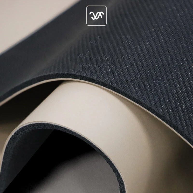 PU Yogamatte med Mandala - mønster og posisjonslinjer - GlowNordi