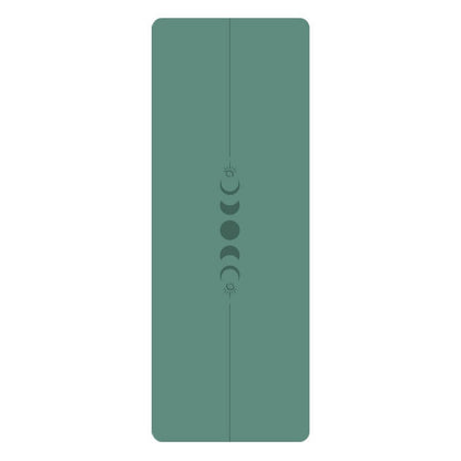 PU Yogamatte med Mandala - mønster og posisjonslinjer - GlowNordi