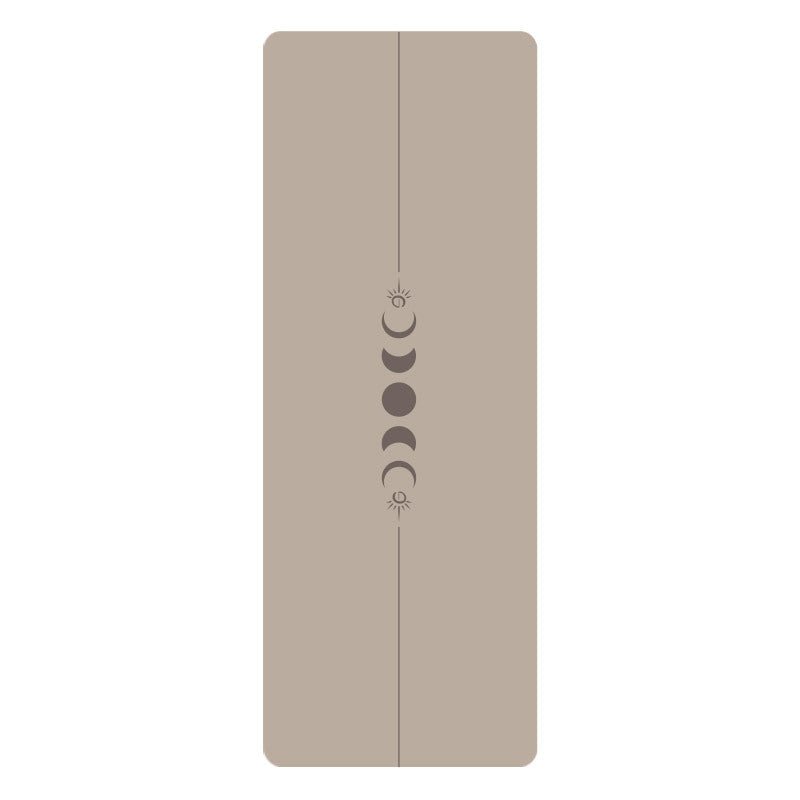 PU Yogamatte med Mandala - mønster og posisjonslinjer - GlowNordi