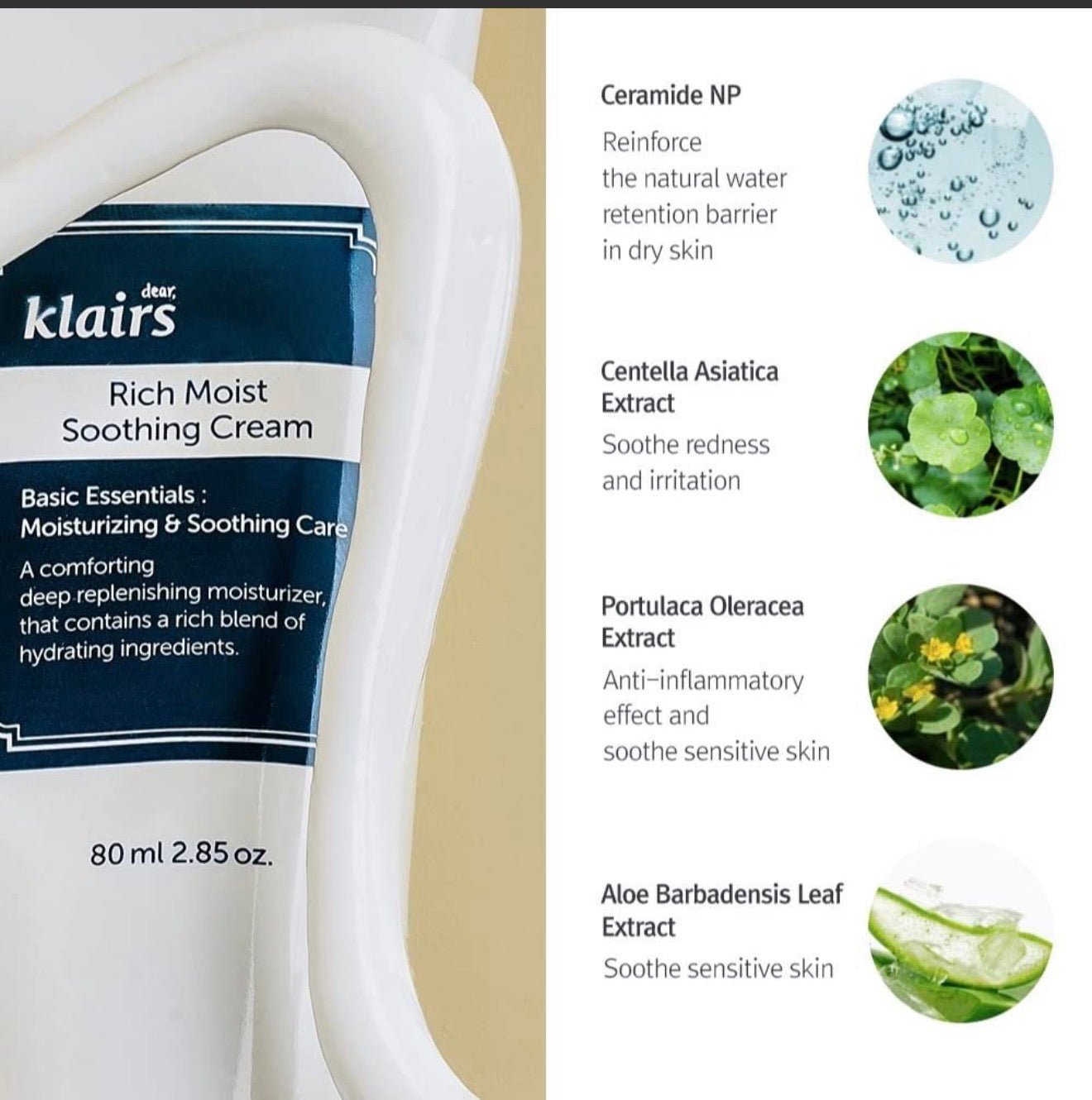 Rich Moist Soothing Cream 80 ml - GlowNordi