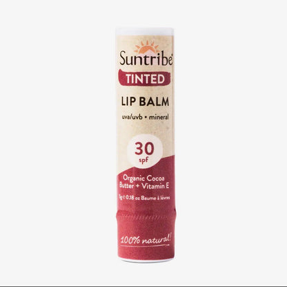 Suntribe Økologisk Mineralsk Tonet Læbepomade SPF 30 - GlowNordi