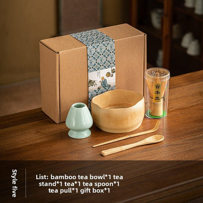 🌿 Tradisjonelt bambussett for matcha - GlowNordi 