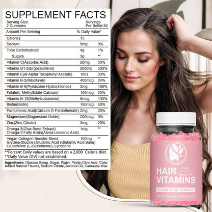Vitamin Gummies – for hår, helse og velvære! - GlowNordi